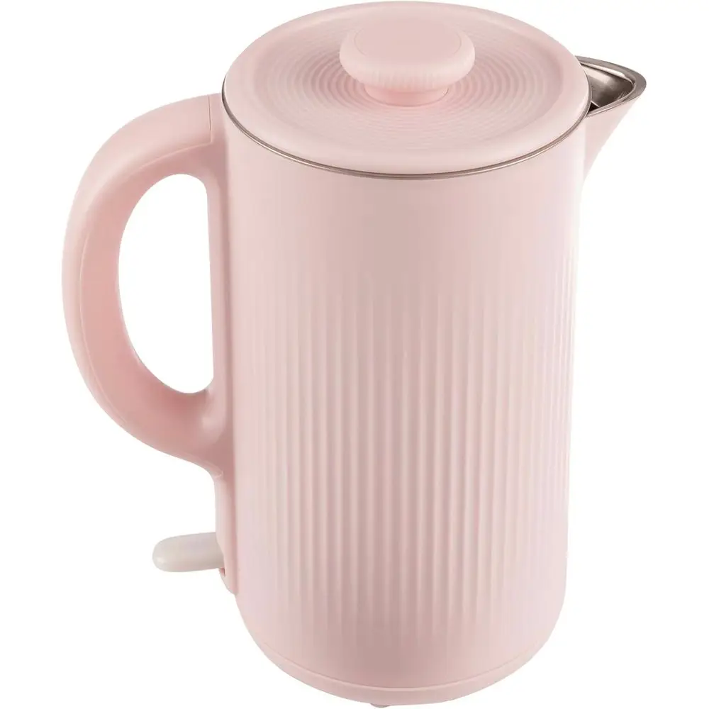 

Auto-Off Rapid Boil Water Heater with Stainless-Steel Interior and Double Wall Construction - Pink
