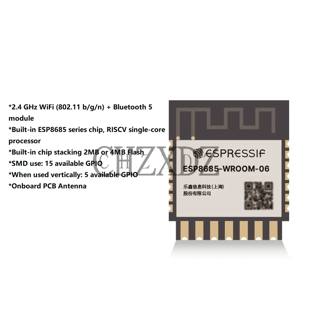 Technologie ESP8685-WROOM-06 100% originale, puce ESP8685 intégrée, RISC-V microprocesseur à cœur unique 32 bits