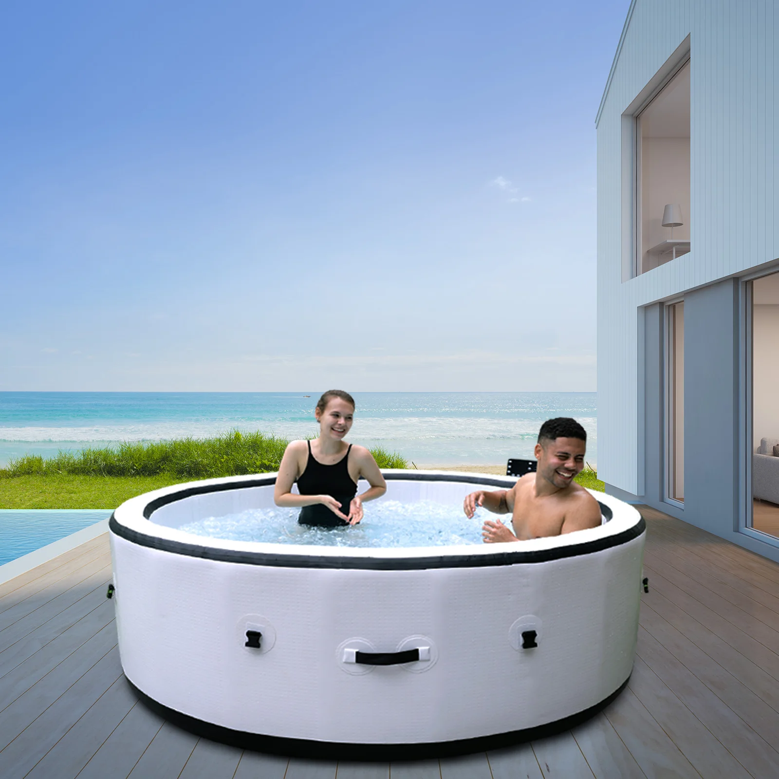 STLF الساخن بيع الأسرة الاطفال حمام سباحة بولي كلوريد الفينيل الأطفال حمام سباحة قابل للنفخ للمدرسة في الهواء الطلق سبا بركة حوض استحمام ساخن #1