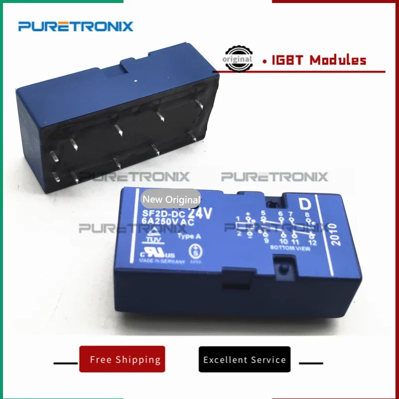 SF2D-DC24V جديد الأصلي 24 فولت 24VDC التتابع