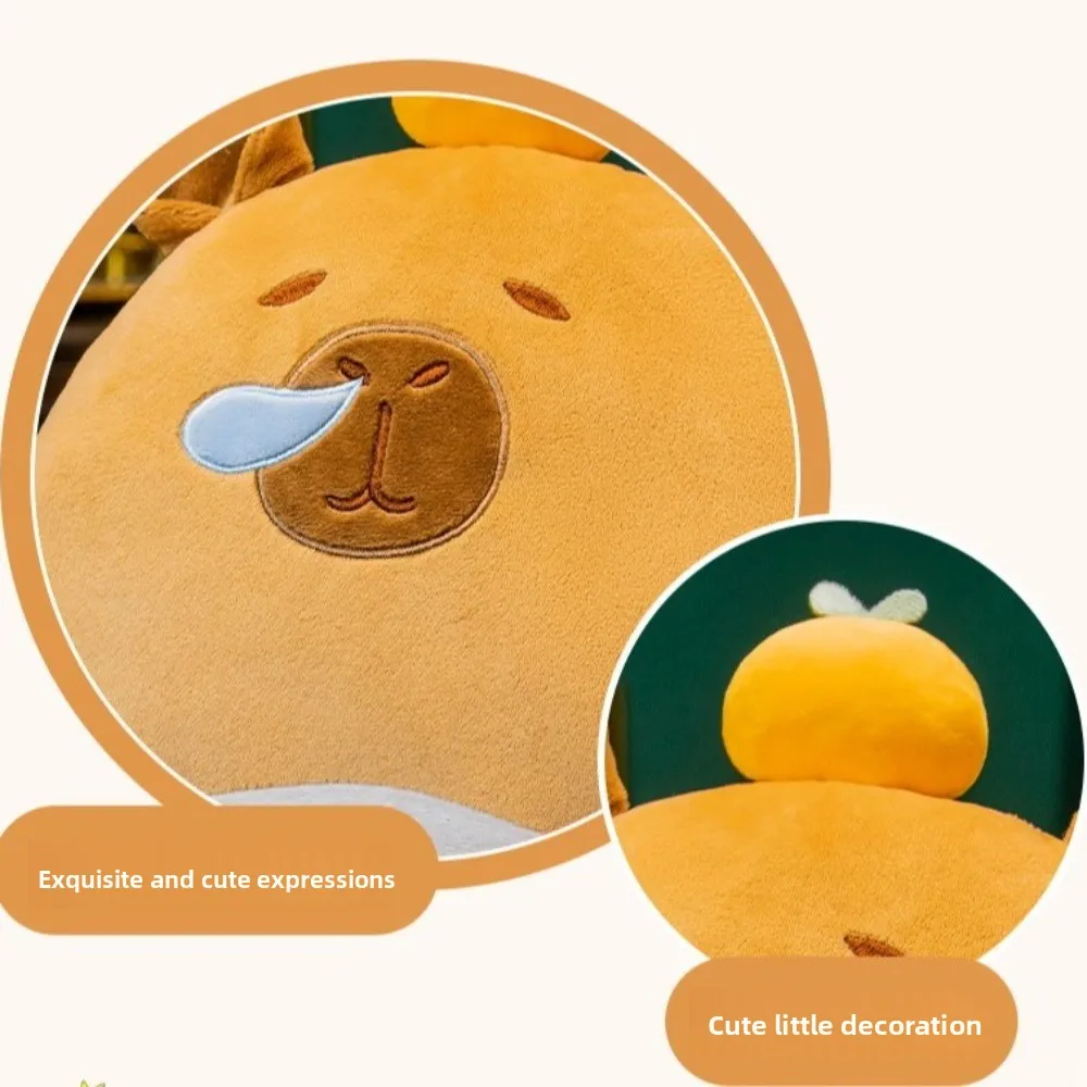 

3-in-1 Capybara Throw Pillow Air Conditioning Blanket Animal Pattern Cartoon Hand Warmer Soft Portable Warm Blanket Bedroom