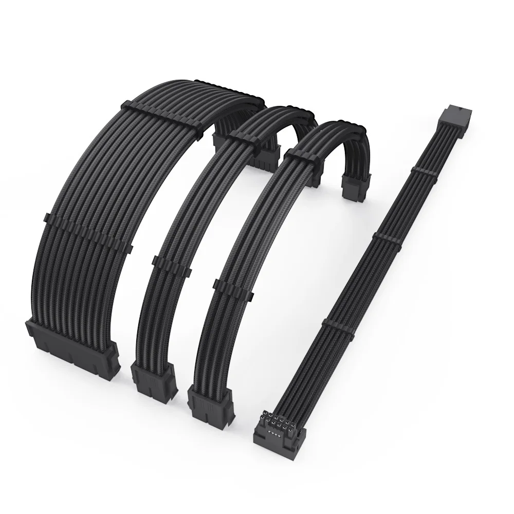 

600 Вт 12VHPWR Компьютерный удлинительный кабель VGA в нейлоновой оплетке 16, 18AWG 5080 5090 RTX4080 4090Ti 12 + 4-контактный 16-контактный адаптер PCIE 5,0