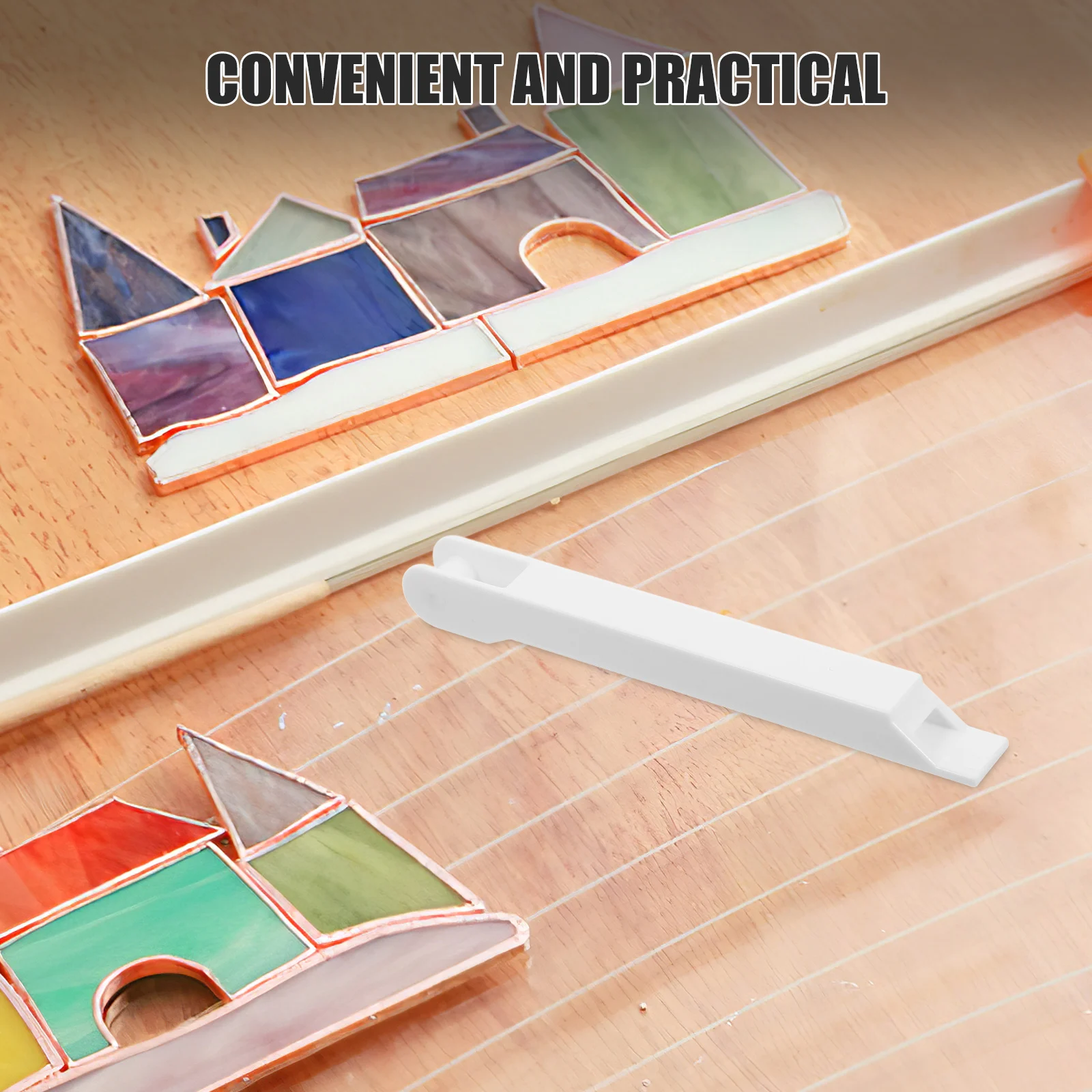 

Copper Foil Tools for Stained Glass Crafting Durable Foiling Roller Packaging Tape White Crimper Suitable All Levels