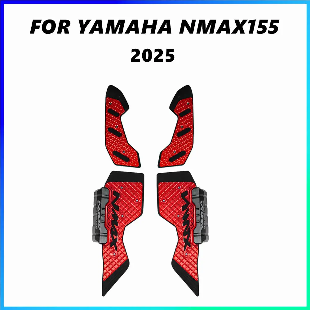 

Подушечки для мотоцикла для YAMAHA NMAX155, колышки из алюминиевого сплава, пластина, педаль, модифицированная противоскользящая подставка для ног 2025