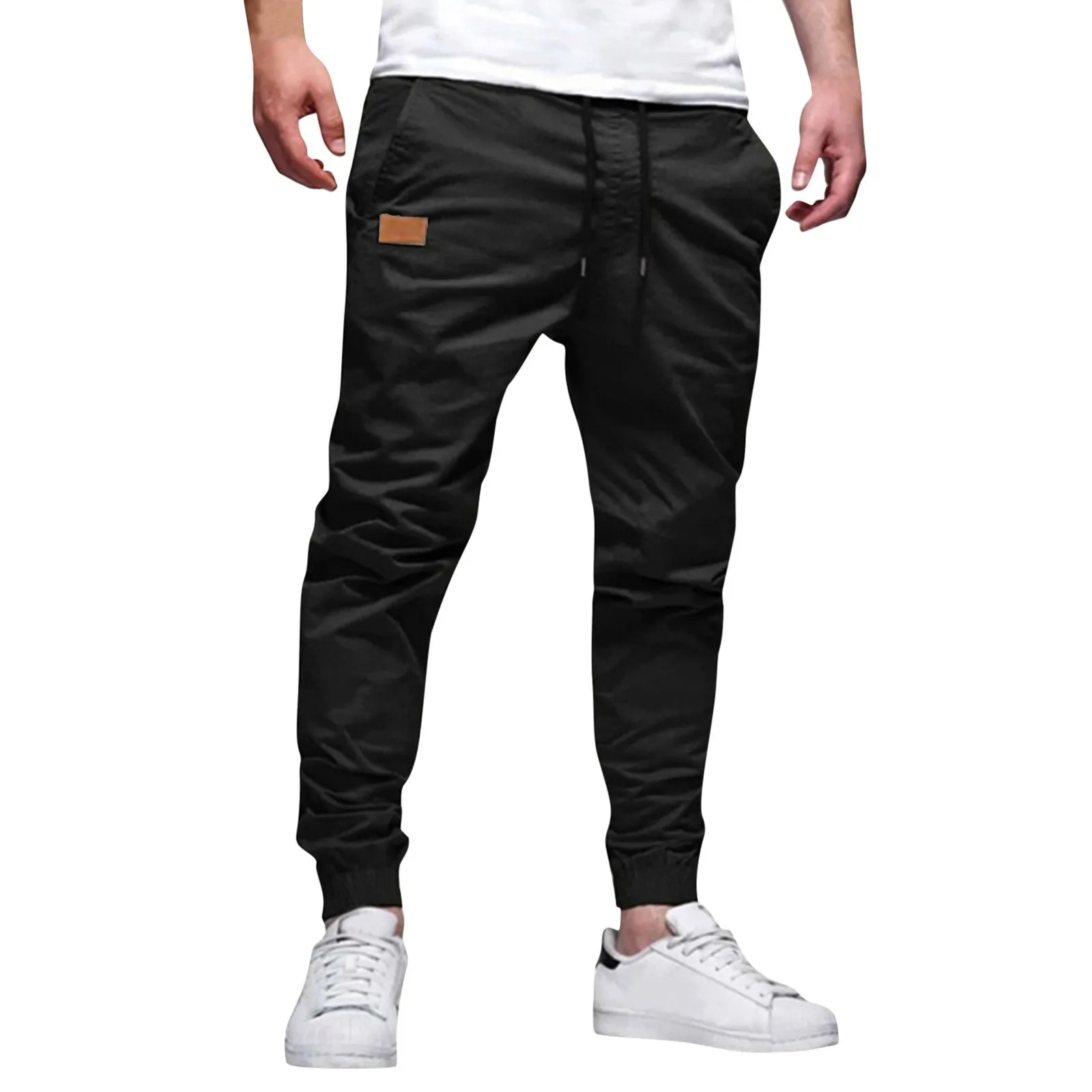 

Mens Pants Joggers With Pockets Casual Sweatpants Pants Drawstring Chino Pants Twill Track Jogging Pant Ropa Hombre Tracksuit