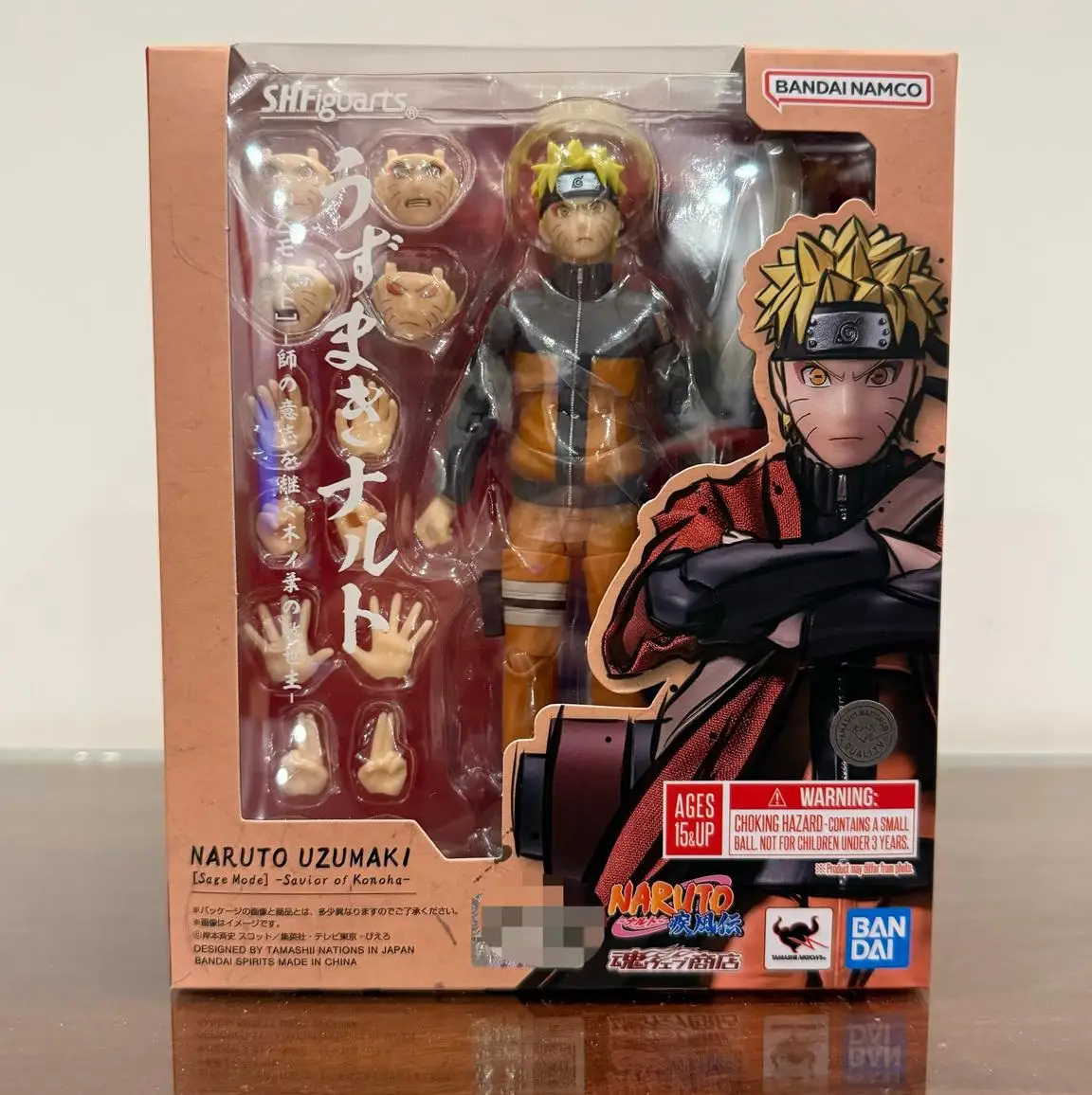 100% Oryginalny Bandai SH Figuarts SHF Naruto Uzumaki Figurki akcji Sage Mode Savior Of Konoha Model Toys Collection