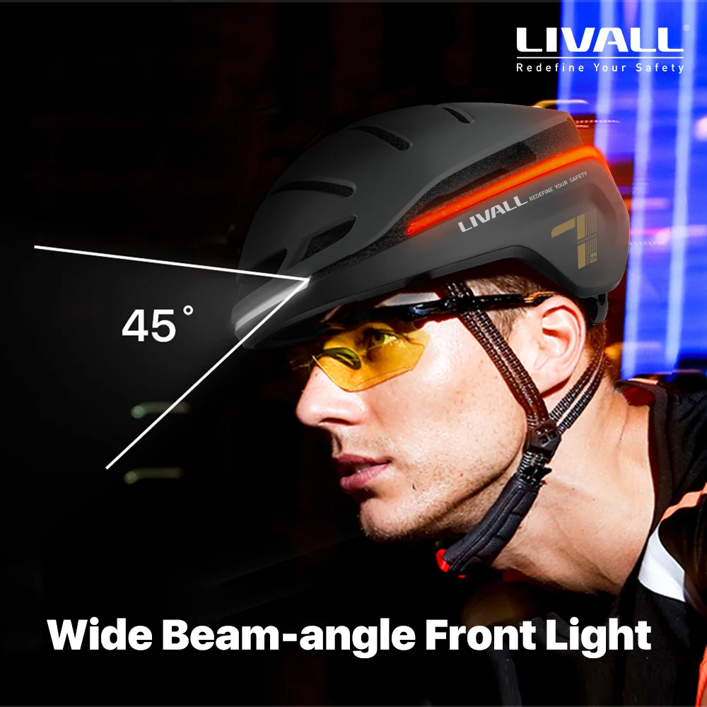 Original LIVALL Cycling Helmet Smart MTB Bike Helmets for men women Bicycle Electric scooter Helmet With Auto SOS alert Light