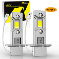 mightu 30000LM H1 LED Headlight 100W Mini Canbus H3 Led for Car Headlamp Light Auto Fog Lamps 6500K White 3000K Yellow 9V-36V
