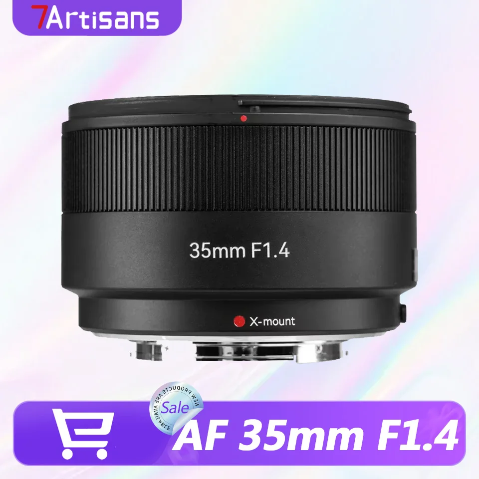 

7artisans AF 35mm F1.4 APS-C Frame Standard Focus Camera Lens for Humanities Photography with Fujifilm XF-mount XT-5 XE-4