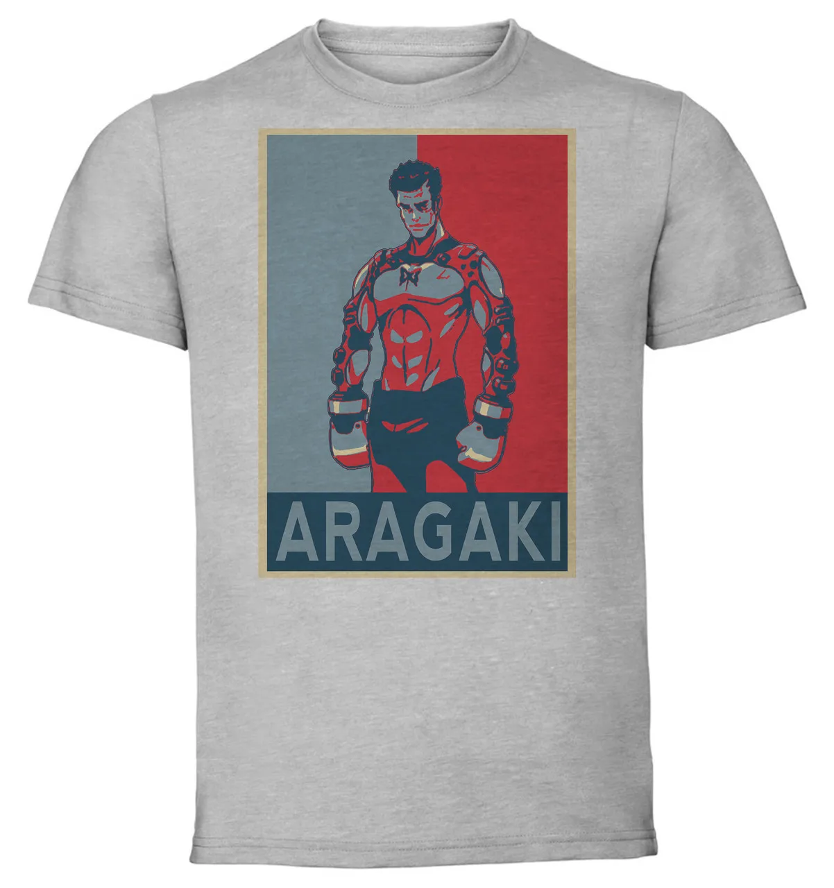 T-Shirt Unisex - Grey - Propaganda - Megalobox Aragaki