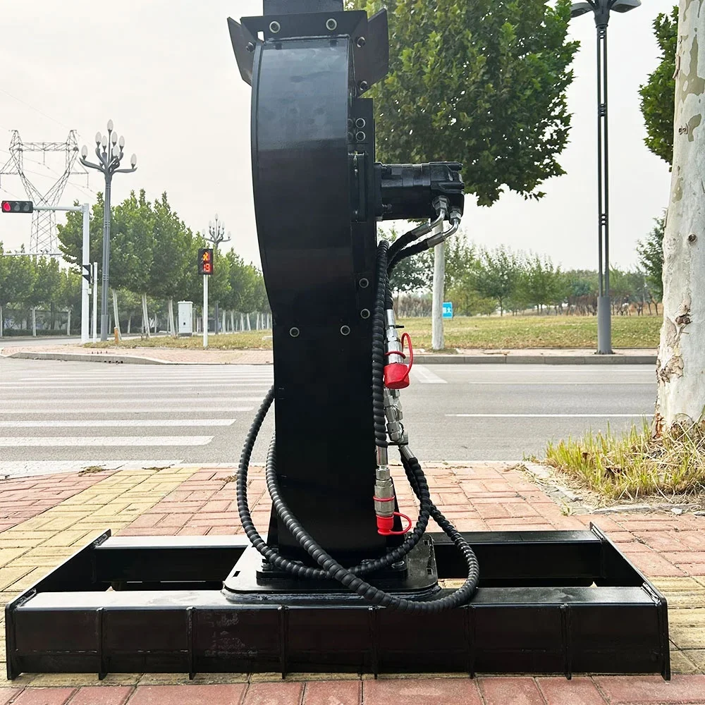Forestry Machinery Hydraulic Tree Shredder Stump Grinder Industrial Wood Chipper Tree Stump Grinder for Skid Steer Loader