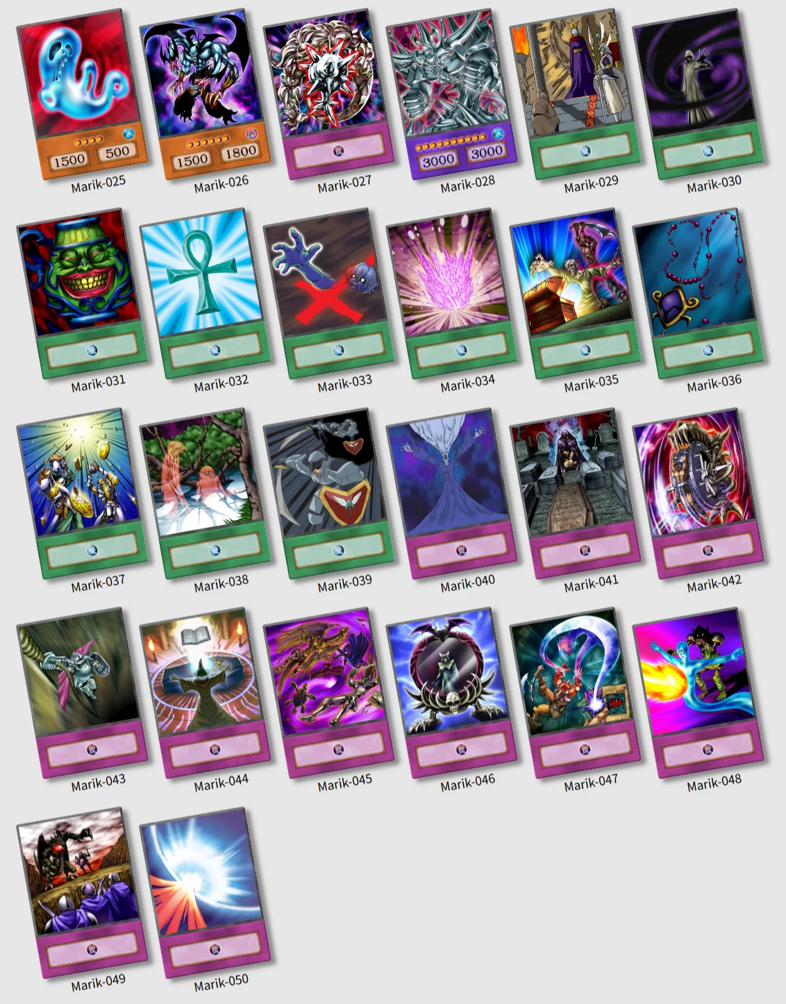 50pcs/set YGO Marik Ishtar Character Deck Orica Immortality Torture RA Lava  Golem Anime Style Game Collection Paper Cards - AliExpress 26
