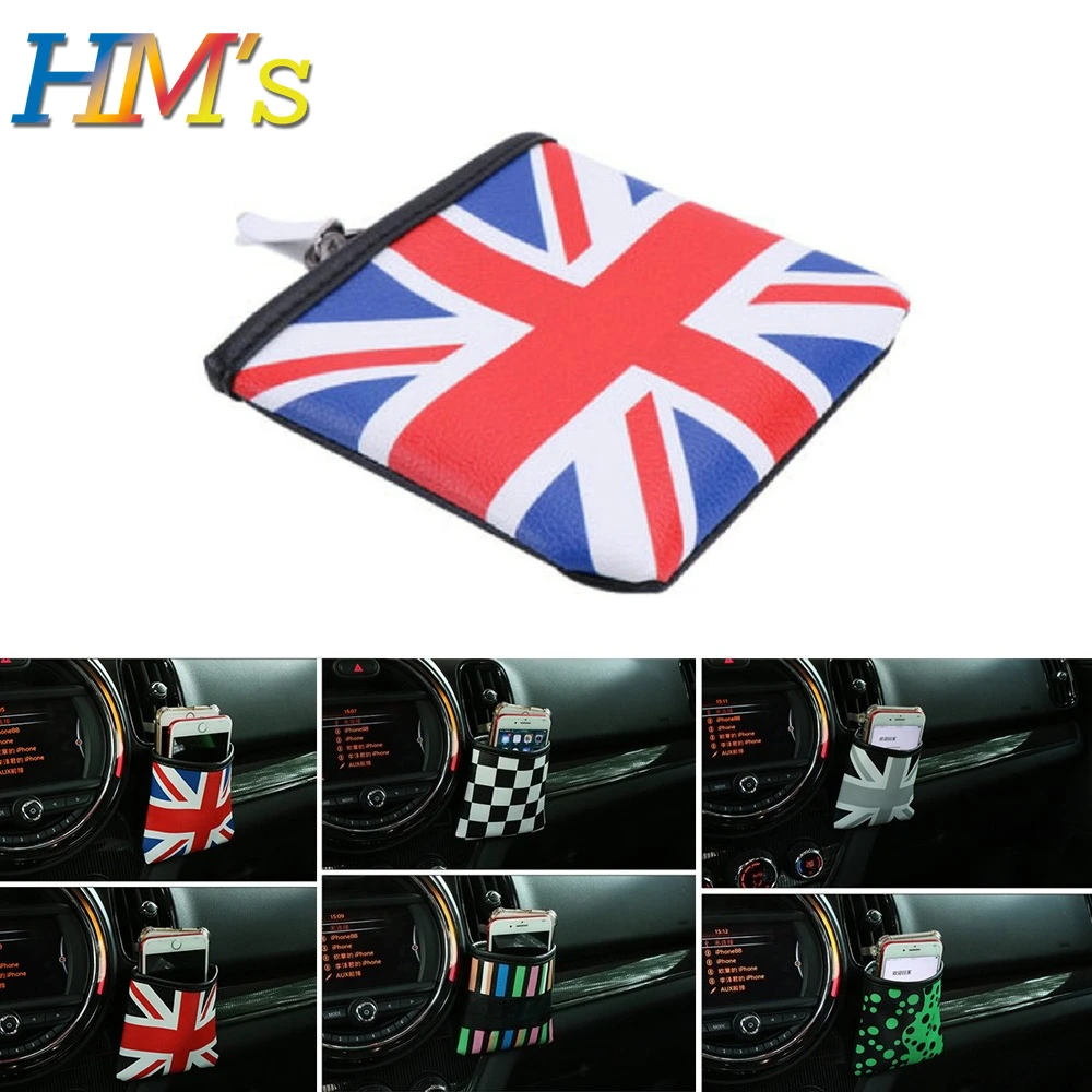

Car Accessories Air Vent Outlet Storage Bag Pen Card Tickets Phone Holder For MINI Cooper F54 F55 F56 F60 R55 R56 R60 Countryman