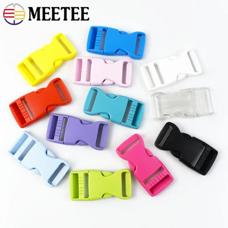 10/20Pcs 10/15/20/25/32/38mm Plastic Release Buckle Backpack Strap Closure Clasps Pet Collar Safety Clip Buckles DIY Accessories