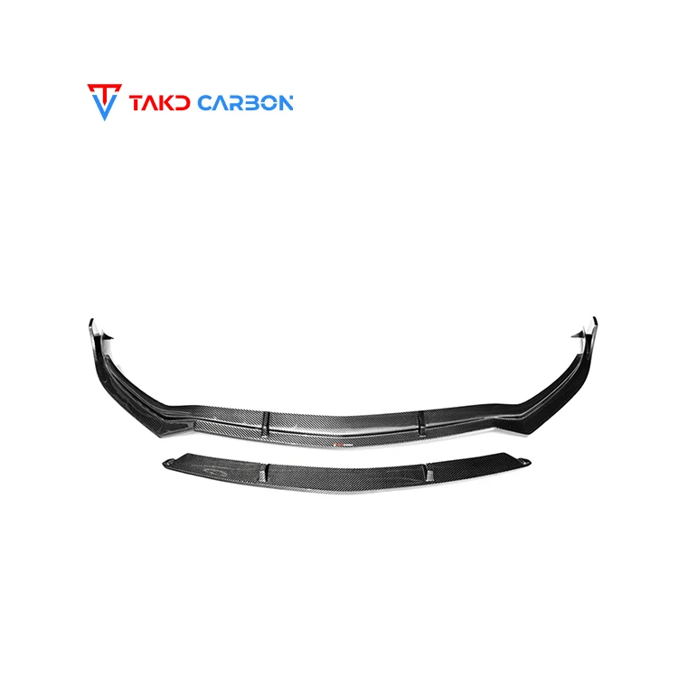 Carbon Real Car Data Development universal rear spoilers Dry Carbon Fiber Front Bumper Lip For BENZ A35,A35L