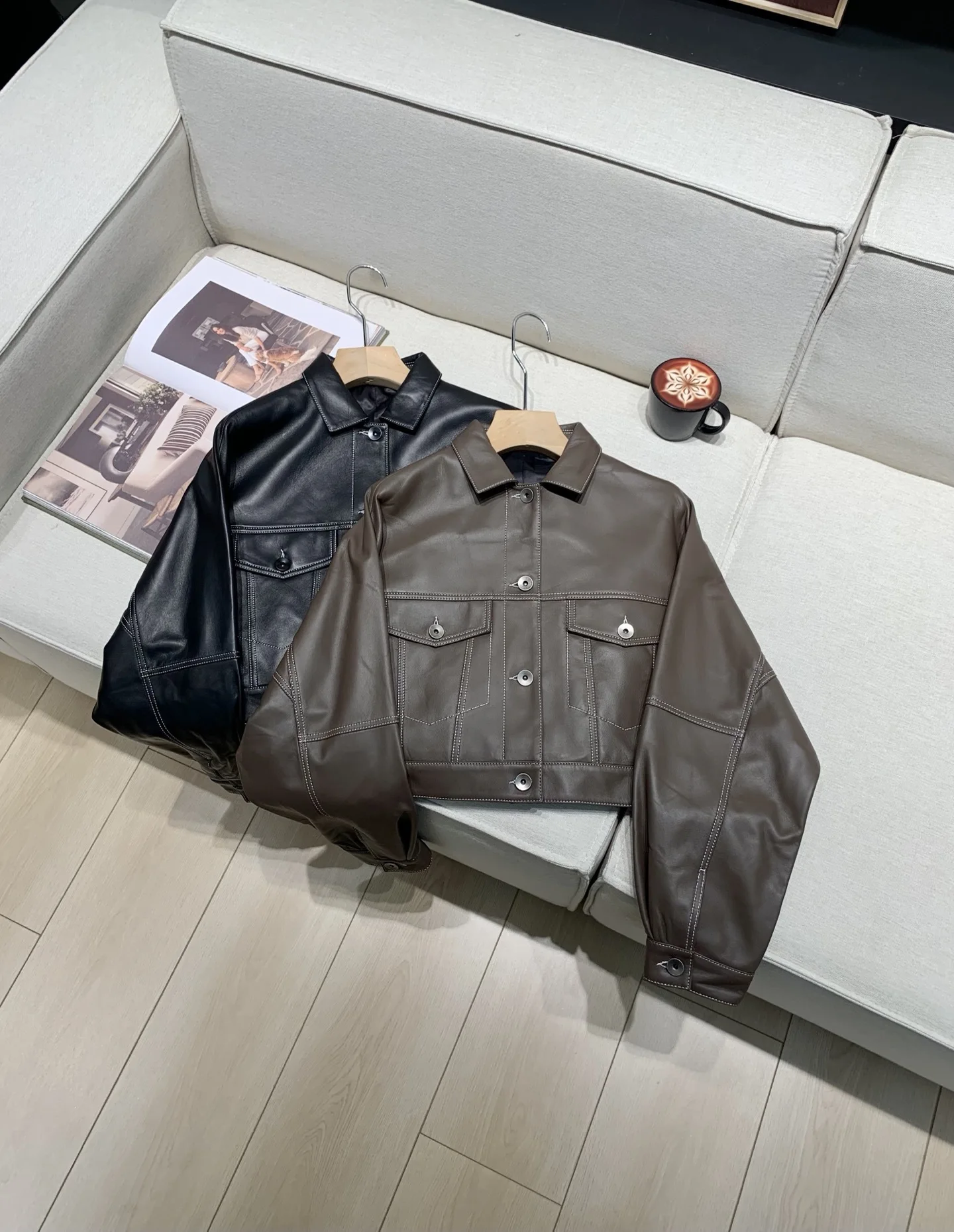 

Высококачественная женская куртка из овчины с отложным воротником, однобортная, с длинными рукавами, модное женское пальто