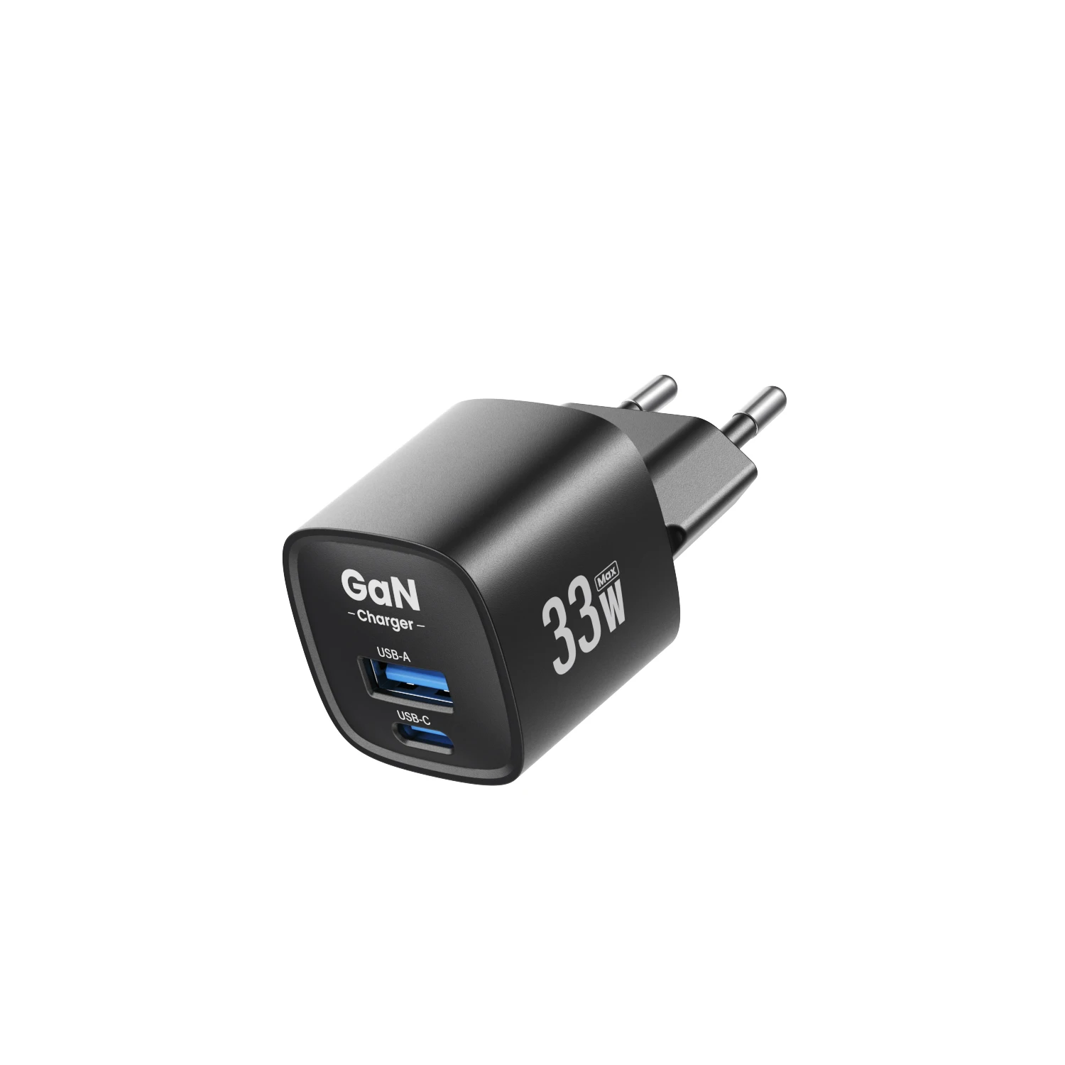 33W GaN USB-C Ladegerät, tragbar, Dual-Ports, PD PPS, schnelles Laden für iPhone 17 16 15 14 Pro Max, iPad, Samsung S23 Ultra, Xiaomi
