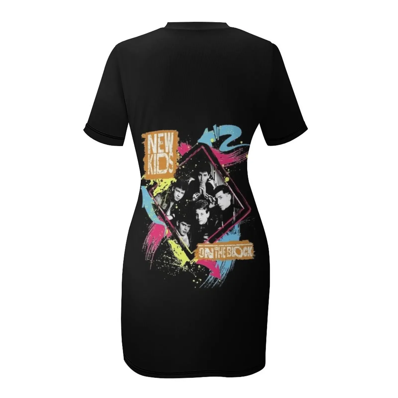NKOTB Men's Retro Short-Sleeved Dress summer dress korean women dress for women summer Evening dresses