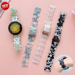 20mm 22mm Butterfly Resin Strap for Samsung Galaxy Watch 6 43mm 47mm 5 Pro 4 Classic Band 45mm 40mm 44mm 42mm Slim Bracelet