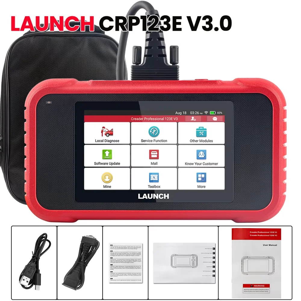LAUNCH X431 CRP123E V3.0 CRP123I V3.0 Auto Diagnose Gereedschap OBD OBD2 Codelezer Scanner ENG ABS SRS AT automa