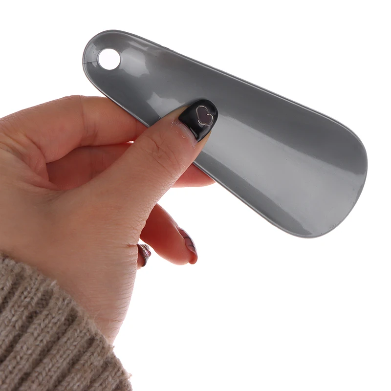 1PC Portable Mini Shoe Horn Durable 11CM Plastic Spoon Shape Lazy Shoe Helper Flexible Shoe Lifter