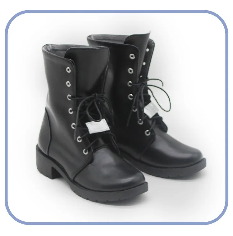 Rinoa Heartilly Scarpe Cosplay Gioco FFVIII Puntelli Cosplay Scarpe in pelle PU Stivali di carnevale di Halloween realizzati su misura