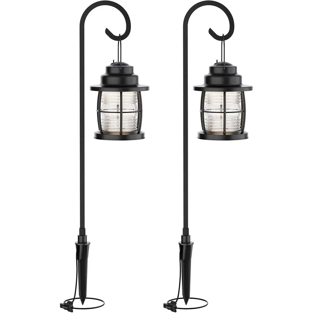 

12V LED Outdoor Hanging Shepherd Hook Light, Warm White, 1.1W, 32 Lumens, Suitable for Garden, Porch, Yard