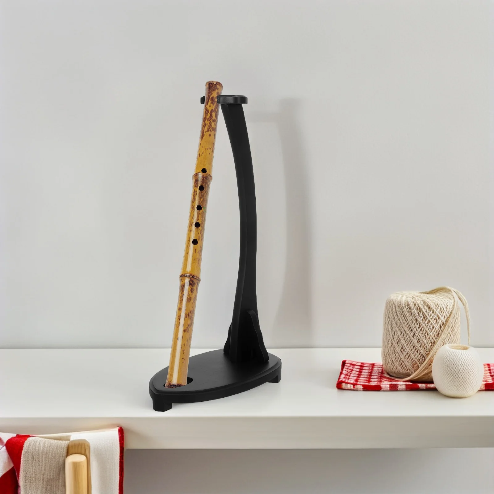 

Portable Desktop Flute Organizer Universal Woodwind Instrument Stand for Flute Clarinet Erhu Saxophone Display Rack
