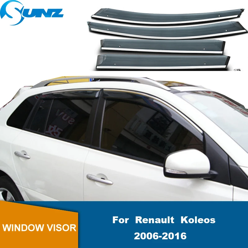 Window Visor For Renault Koleos 2006 2007 2008 2009 2010 2011 2012 2013 2014 2015 2016 Rain Guard Weather Shield Wind Deflector