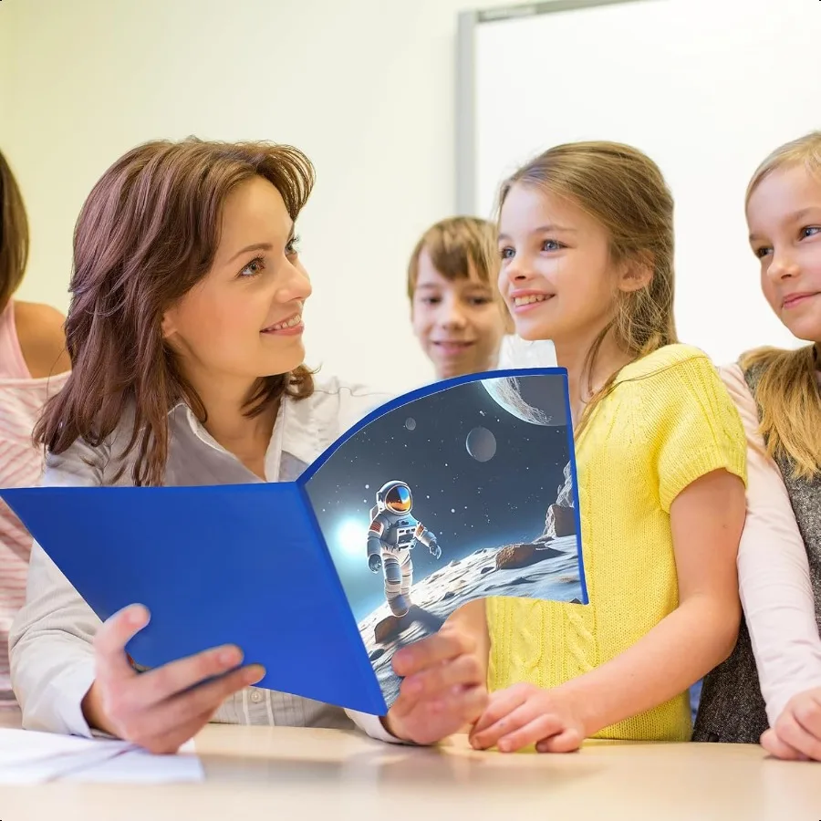 30 Pcs Parent Teacher Classroom Communication Folder with Clear Front Pockets 2 Pockets Homework Folders Take Home Plastic Fold