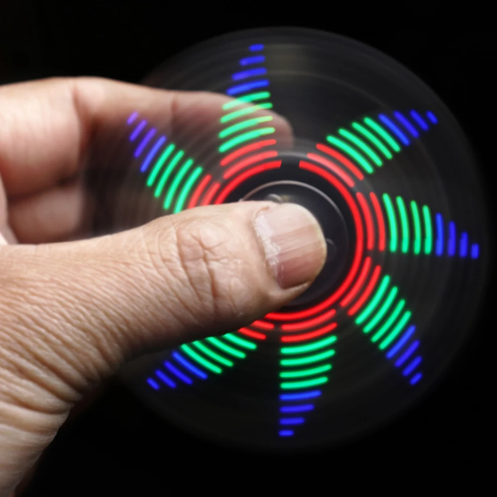 ABZV-Electronic لتقوم بها بنفسك عدة LED الإصبع الدوران تصنيع لتقوم بها بنفسك مجموعة لحام ديود ملون مجموعة التدريب الإلكتروني لحام مصلحة الارصاد الجوية