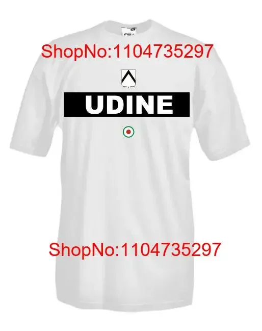 Udine Team City Jersey J222 T Shirt vintage Washed graphic Stretched Comfortable Slightly fashion Top For Everyday Wear Unisex