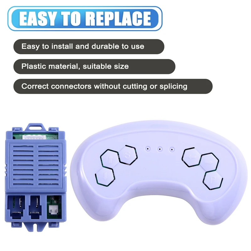 FFYY-Kids Elektrische Voertuig Afstandsbediening Kit, Kinderen Elektrische Auto Controller Ontvanger HH-HN1002Y HH-HN1002K