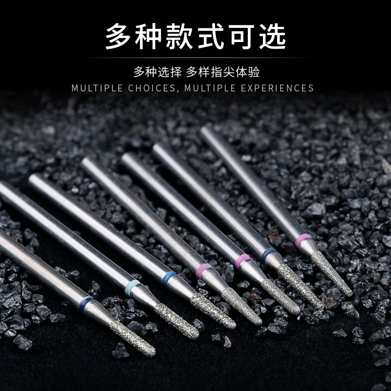 6pcs STALEKS Emery Polishing Head Set Grinder Cone Drill Bits Electric Manicure Head Replacement Device Remove Dead Skin Tools