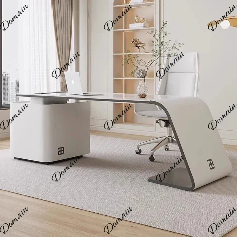 6XX Standing Executive Conference Reception Office Desk Minimalist Aesthetic Ufficio Commercial Furniture Modern Design Office D
