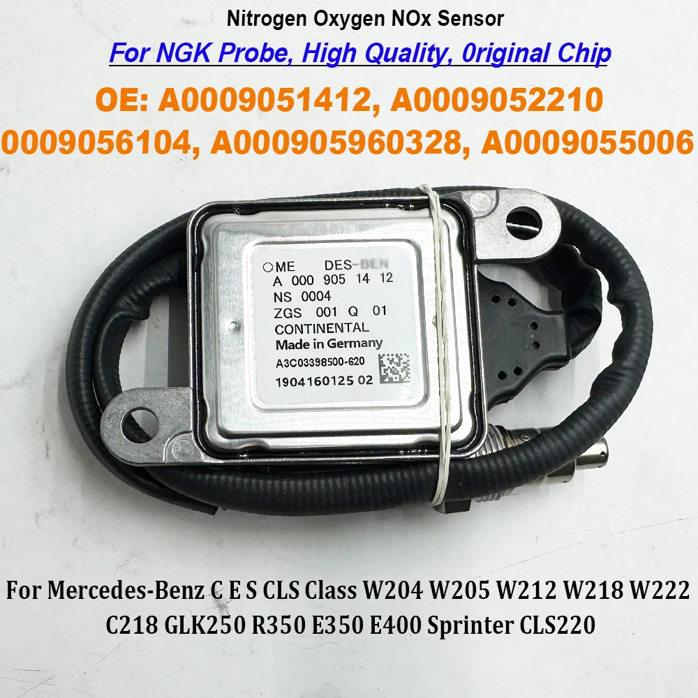 

A0009051412 A0009052210 NOX Sensor for NGK Probe 0009056104 For Mercedes-Benz W204 W205 W212 W218 W222 C207 C218 Class C, E, S