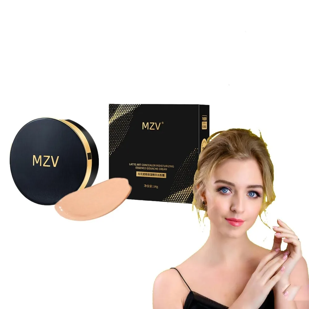 MZV Air Cushion BB Cream Waterproof Foundation Water Bead Tricolor Latte Concealer Cushion New Edition