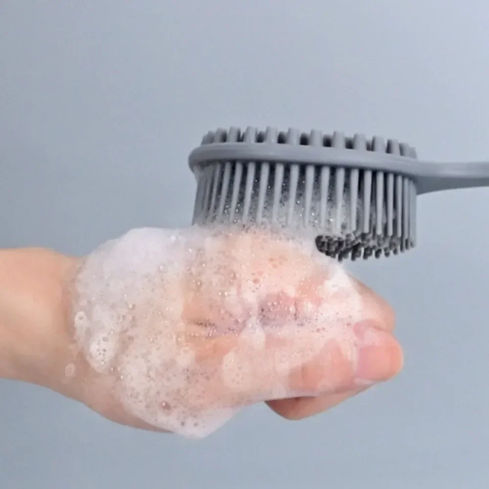 Brosse de bain à long manche pour épurateur de corps doux, douche exexquise, masseur de peau, brosse de livres, accessoires pour la maison