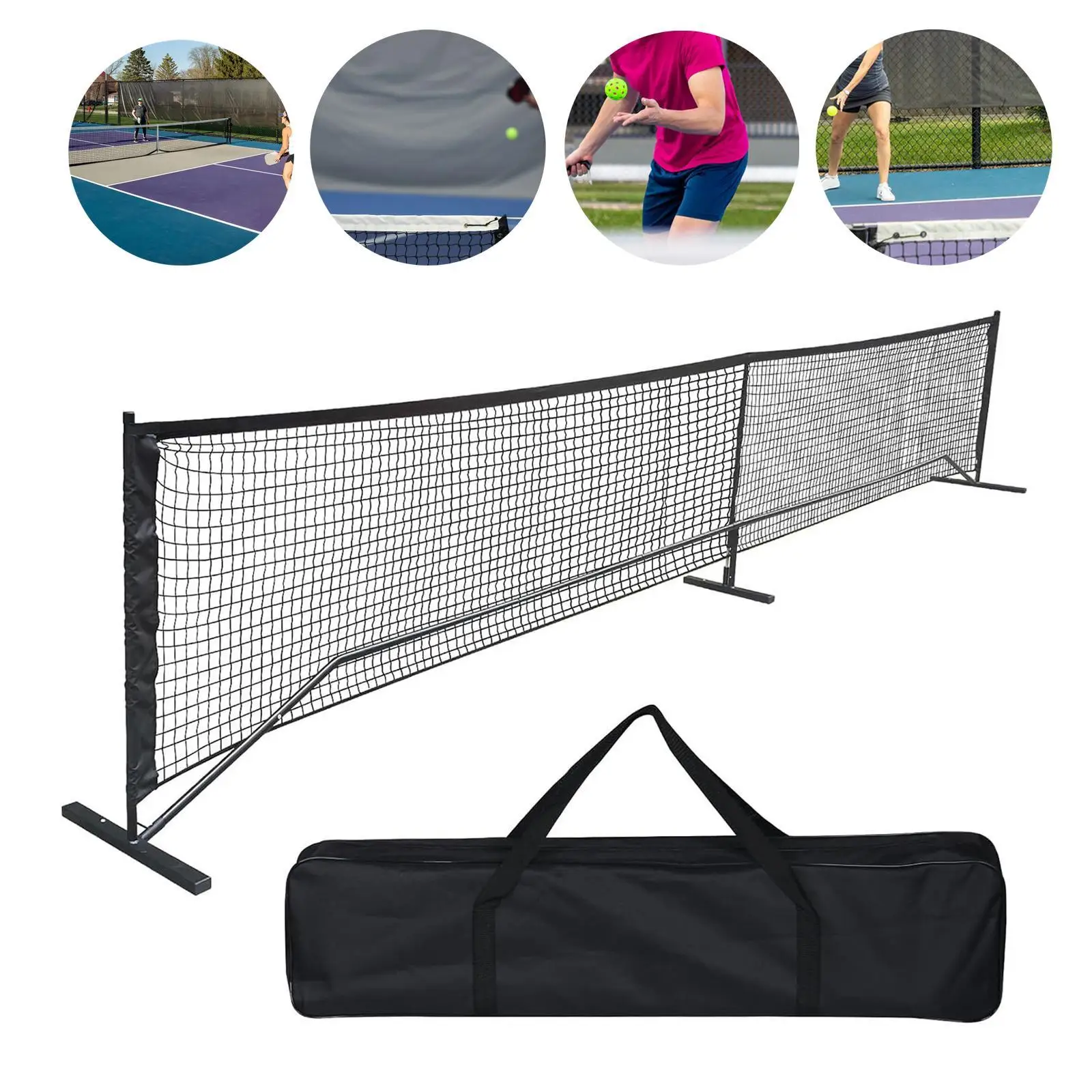 

Portable Pickleball Net with Carrying Bag 22ft Pickle Ball Game Net for Public