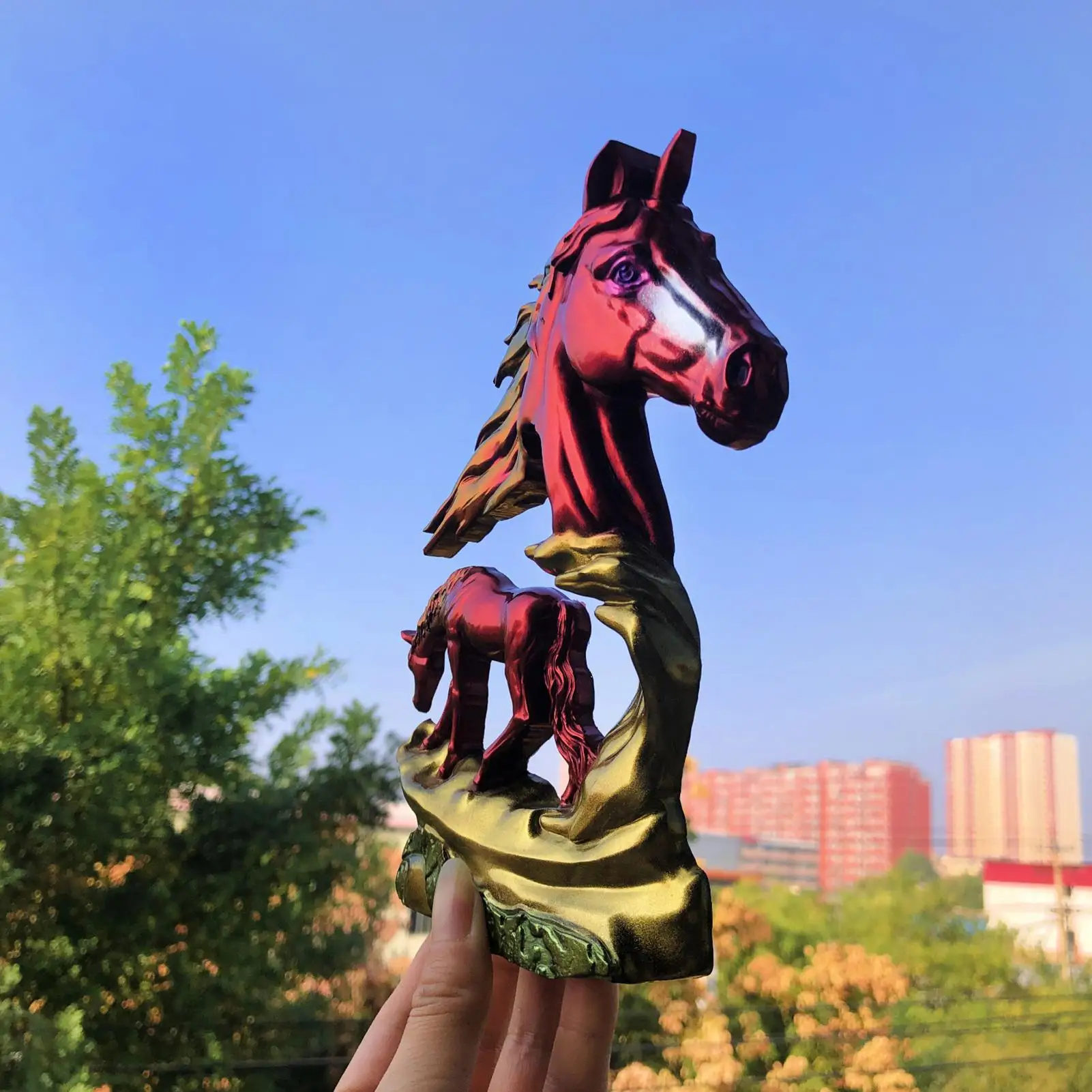 

Horse Resin Silicone Mold Cute Hollow Horse Sculpture Ornament Reusable Easy Release Horse Epoxy Casting Mold Desktop Ornament