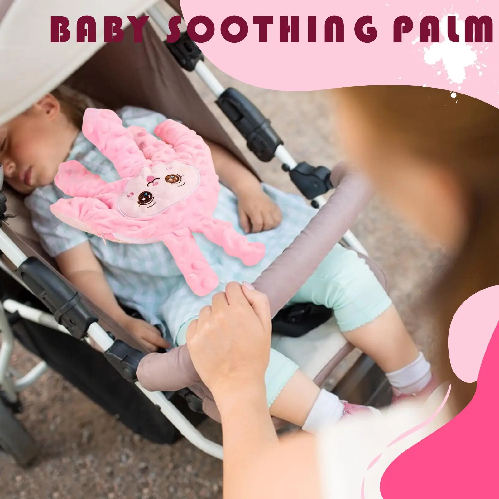 Baby Soothing Palm Automatic Baby Sleep Aid Remote Control Startle Prevention Patting Toy For New Parents Nursery Bedtime