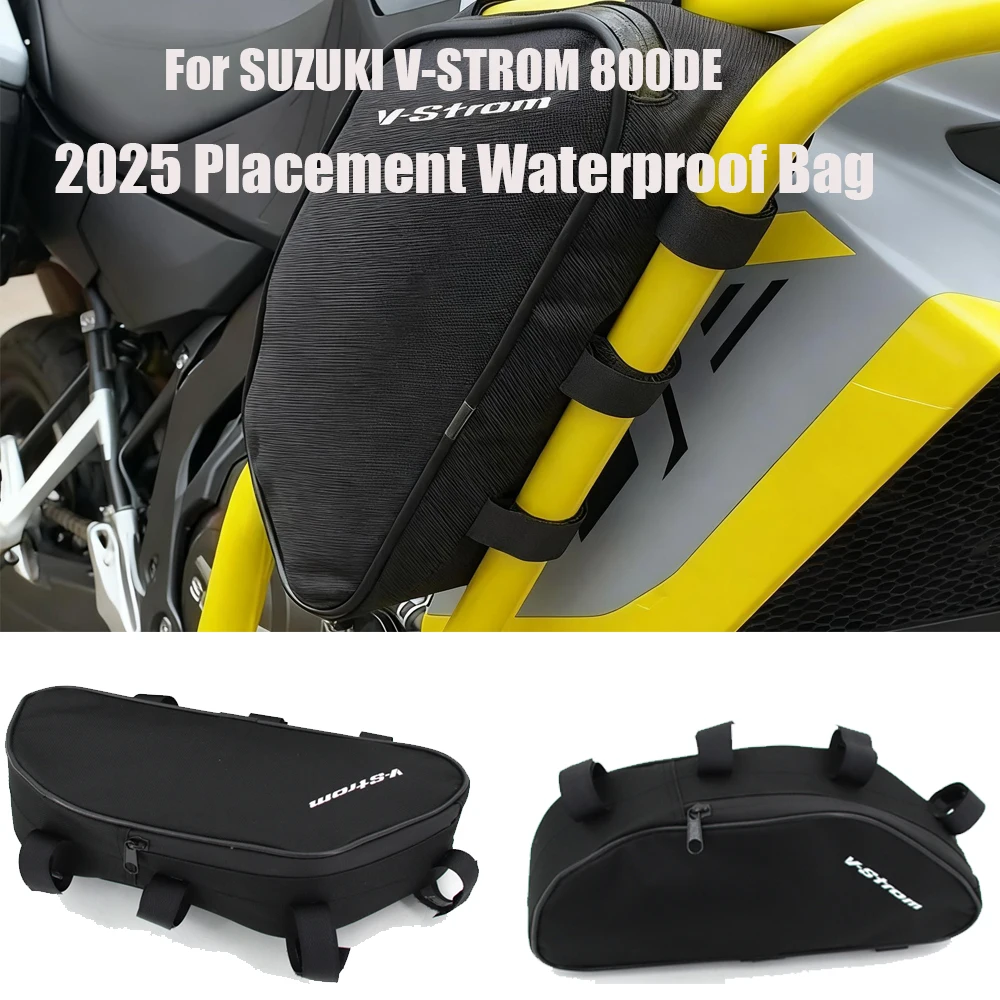 

For SUZUKI VSTROM 800 DE Motorcycle Frame Crash Bar Waterproof Bags V-STROM 800DE 2024 Original Bumper Repair Tool Placement Bag