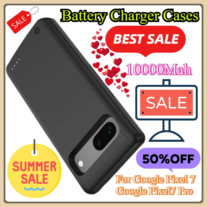 

For Google Pixel 7 Phone Cover Pixel7 Pro Power Bank for Google Pixel 7 Pro Battery Charger Cases 10000Mah Battery Case