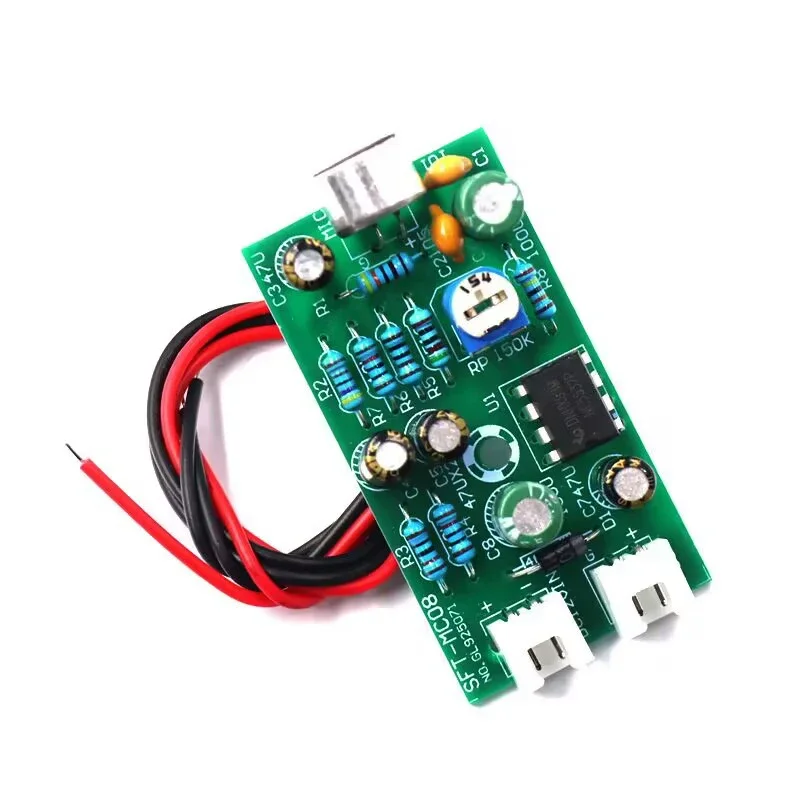 DC9-15V High Fidelity Microphone Pickup DIY Module Noise Cancelling Collector Microphone Amplifier Board High Sensitivity Kit