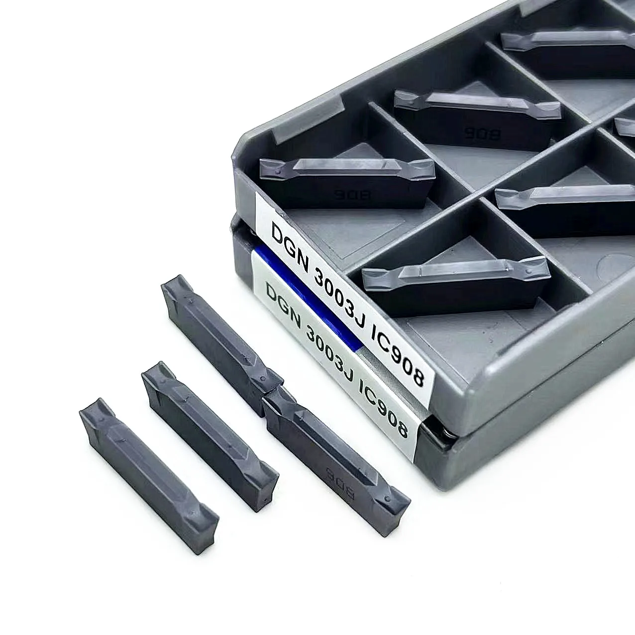 DGN3003C DGN3003J เครื่องมือเครื่องจักร10ชิ้น IC908ใบมีดเพชรเจาะรู3มม. เครื่องมือเครื่อง CNC เครื่องมือกลึงใบมีดเพชร3003J dgn