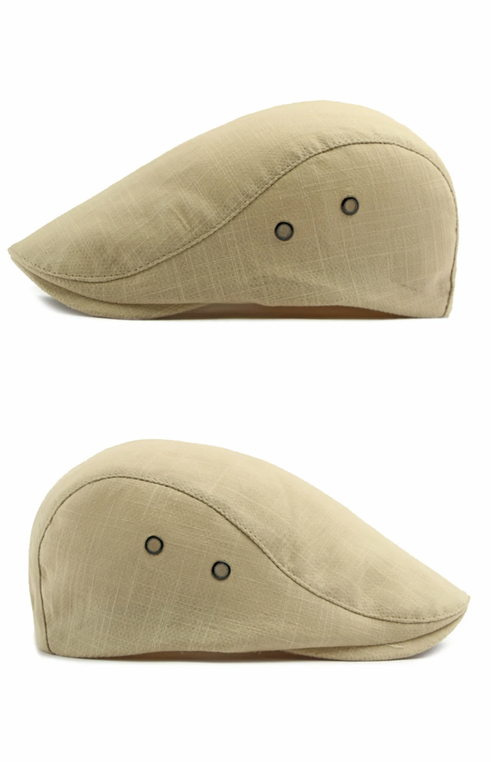 HT5116 Baskenmützen Frühling Sommer Kappen für Herren Damen Unisex Künstlerhut Atmungsaktive Leinen-Flachmütze Verstellbare Baskenmütze – Detail 10