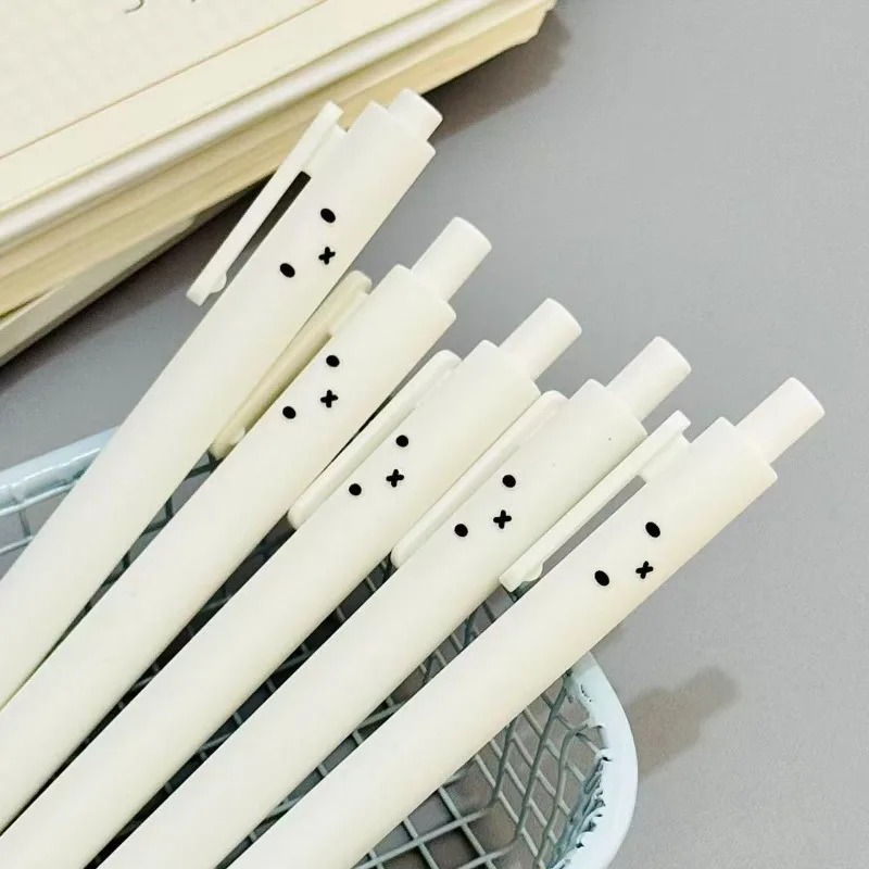 5 stücke Cartoon Miffy Kaninchen Emoji Neutral Stift Student Kawaii Schreiben Stift Büro Schnell Trocknend Unterschrift Stift