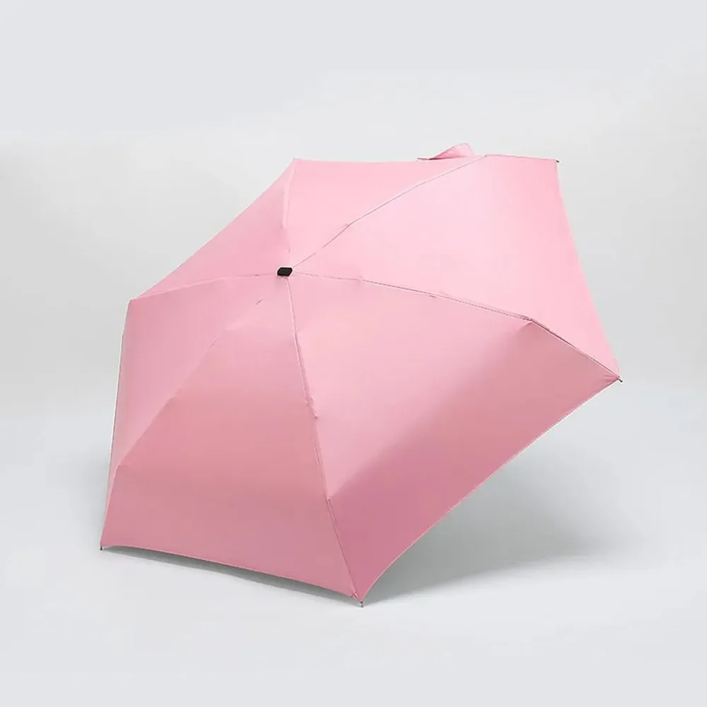 Rainy Day Pocket Umbrella Mini Folding Sun Umbrellas Parasol Sun Foldable Umbrella Mini Umbrella Candy Color Traveling Rain Gear