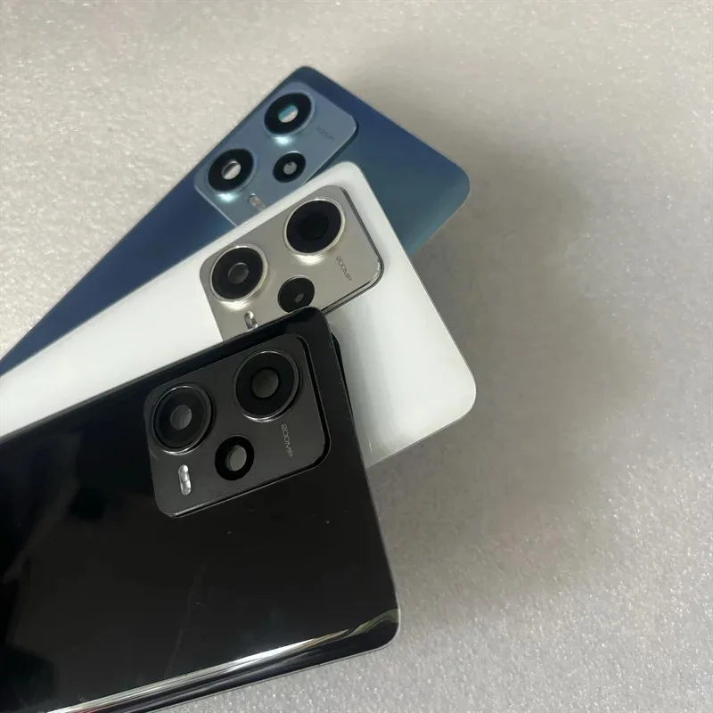 

Корпус для Redmi Note 12 Pro Plus 6,67 дюйма, задняя крышка аккумулятора, ремонт заднего стекла, объектив камеры