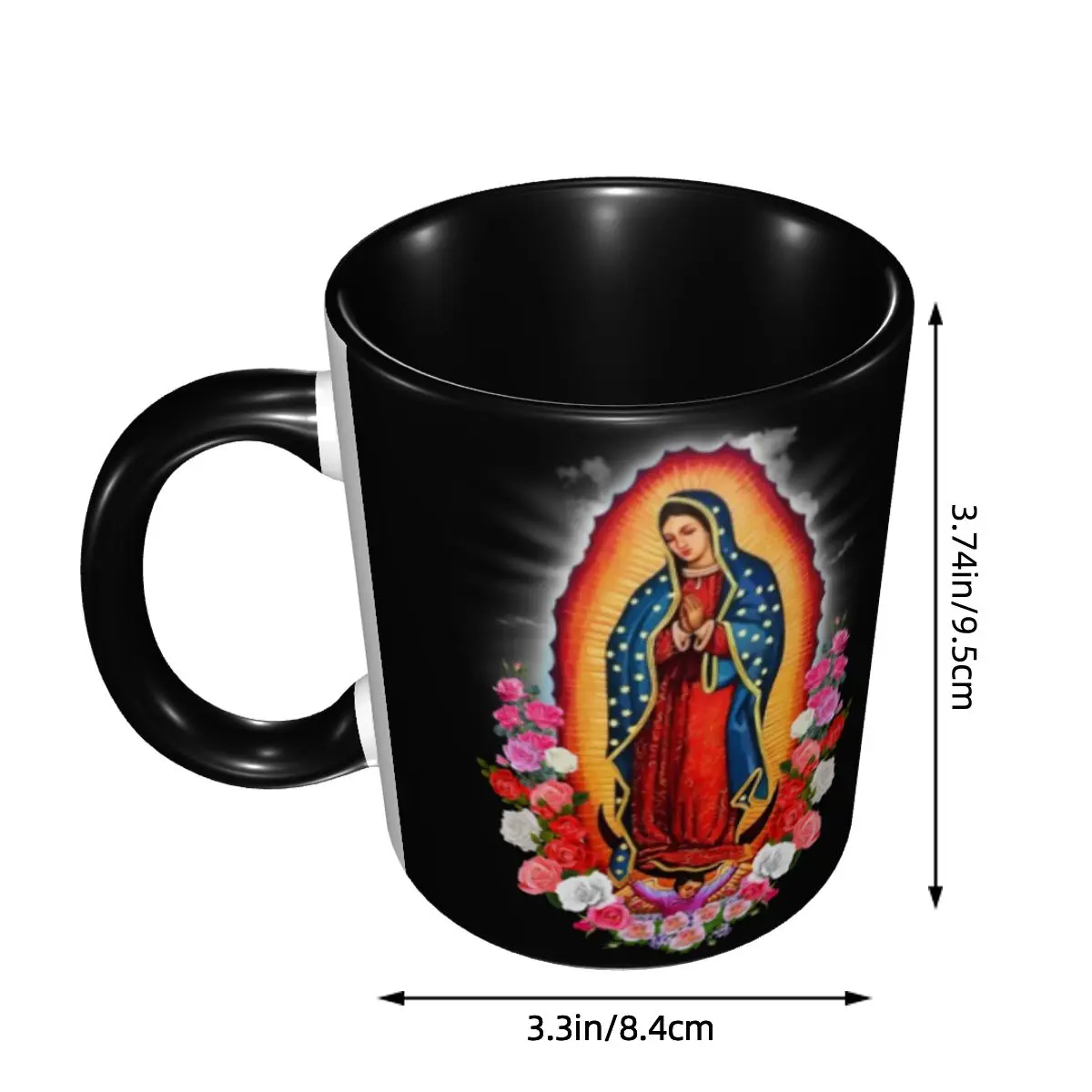 Virgin Mary Of Guadalupe Mug Personalized Mexico Catholic Saint Ceramic Coffee Mug Creative Present